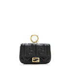 Fendi FF Embossed Nano Baguette Charm Crossbody Bag (SHF-21252)