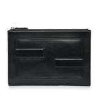Fendi FF Leather Zip Clutch (SHG-Pnk2mm)