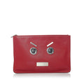 Fendi Face Leather Clutch Bag (SHG-31207)