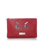 Fendi Face Leather Clutch Bag (SHG-31207)