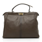 Fendi Goatskin Peekaboo Large Satchel - FINAL SALE (SHF-EF9skv)