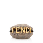 Fendi Houndstooth Wool Fendigraphy Nano Hobo (SHF-N6cAIe)
