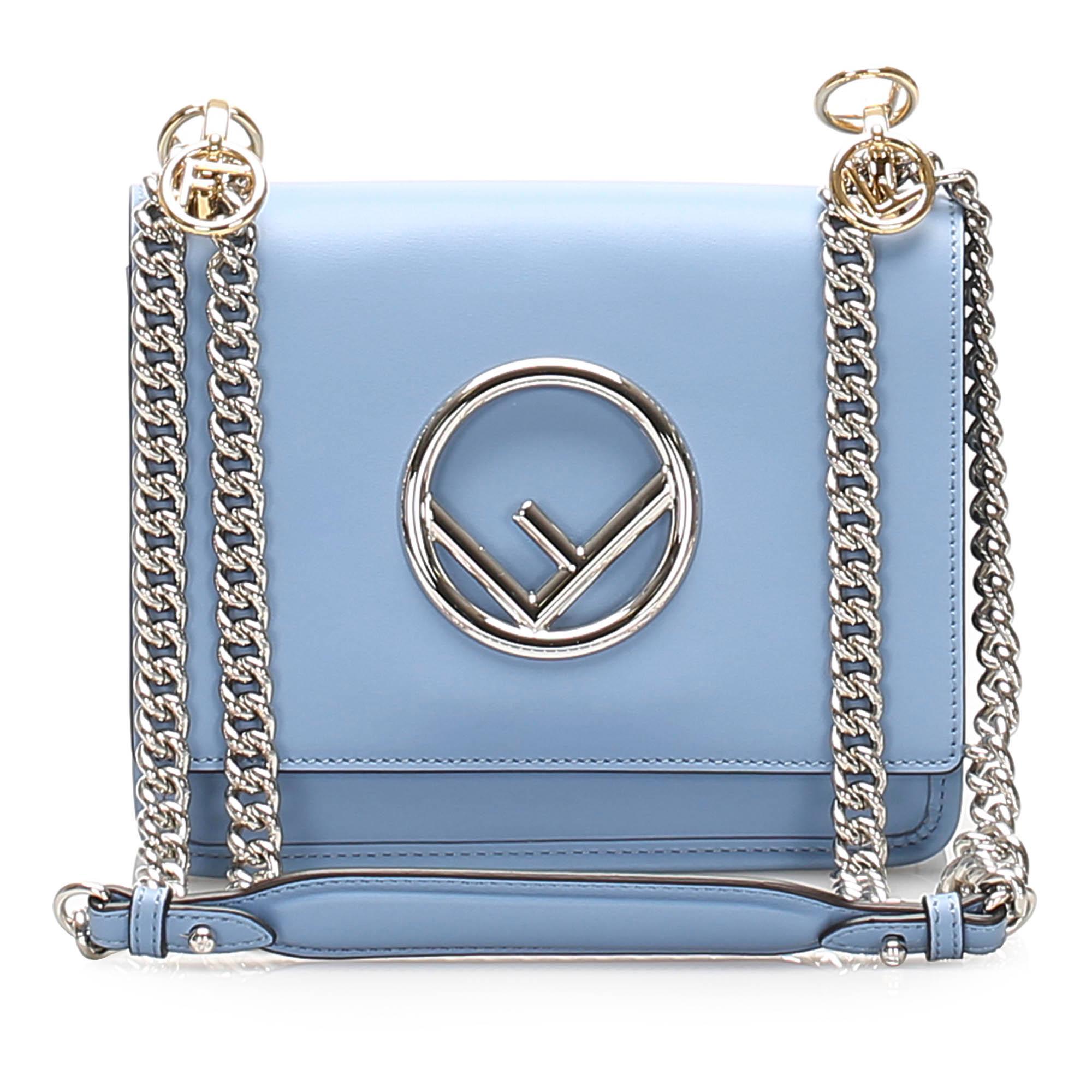 Fendi Kan I Leather Crossbody Bag (SHG-11285)