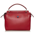 Fendi Large DotCom Leather Satchel (SHG-eJmOzi)