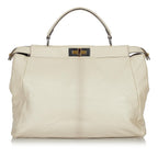 Fendi Large Peekaboo Leather Satchel (SHG-usPpvT)