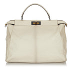 Fendi Large Peekaboo Leather Satchel (SHG-usPpvT)