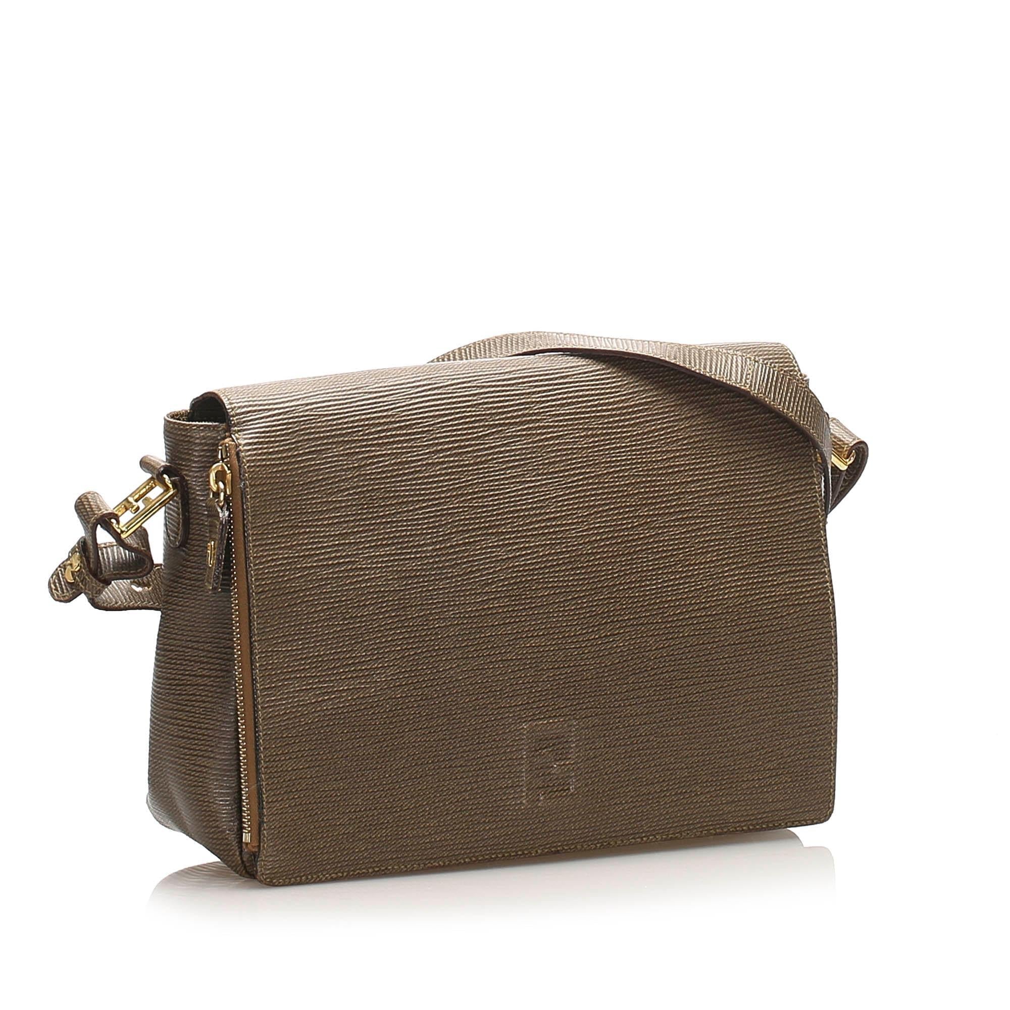 Fendi Leather Crossbody Bag (SHG-12130)