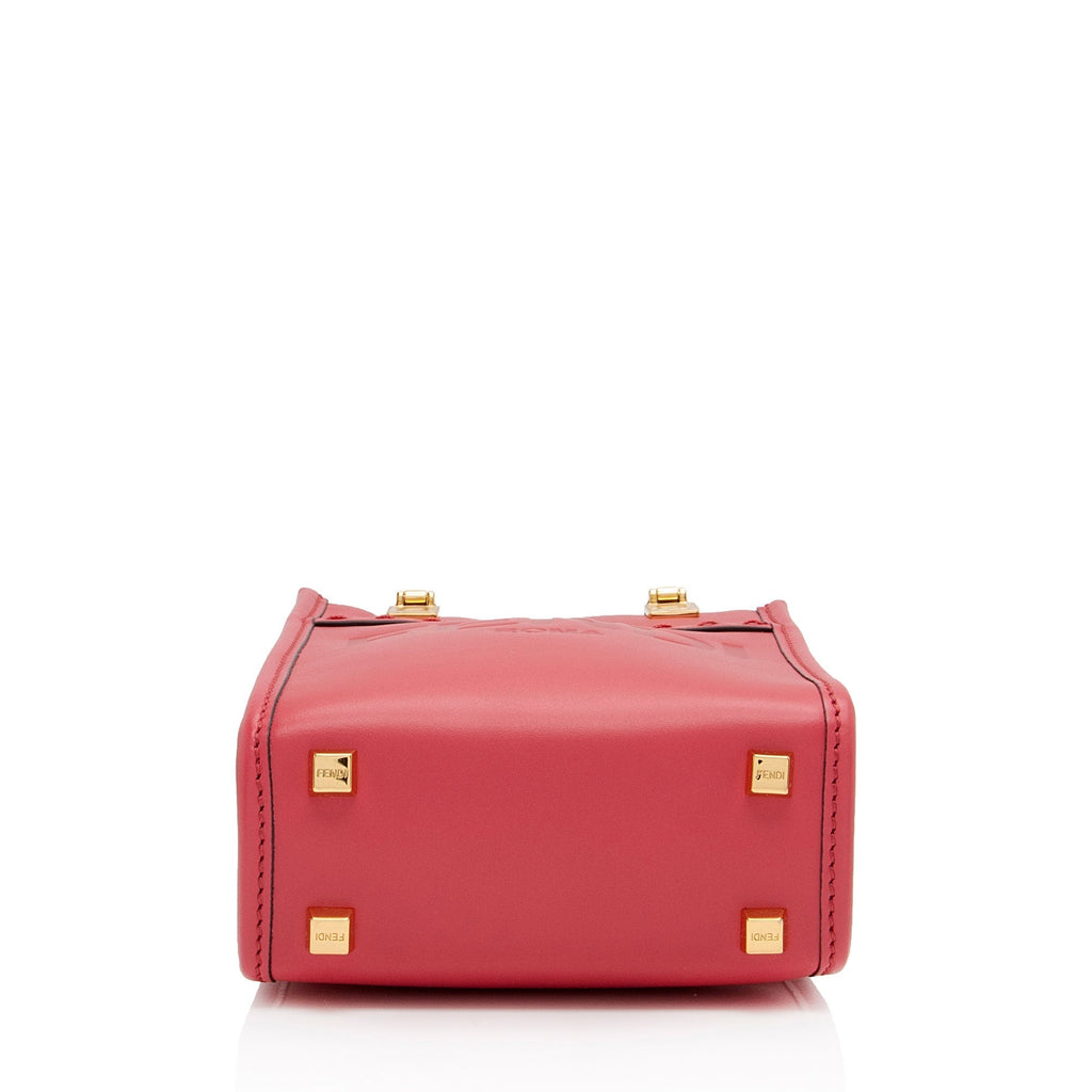 Fendi Leather Sunshine Mini Shopper Tote (SHF-88FrWs)