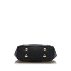 Fendi Leather-Trimmed Zucchino Tote (SHG-36075)
