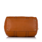 Fendi Linda Leather Boston Bag (SHG-26676)