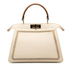 Fendi Medium Canvas Peekaboo ISeeU Satchel (SHG-45WVDg)