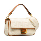 Fendi Medium Embossed Canvas FF Baguette (SHG-K9Z8RL)