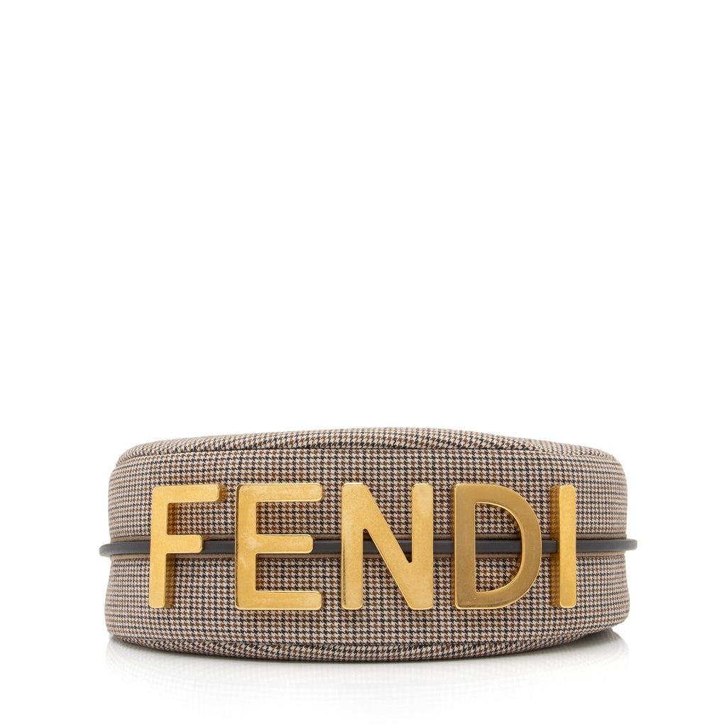Fendi Fabric Small Fendigraphy Charm Hobo (SHF-23488)