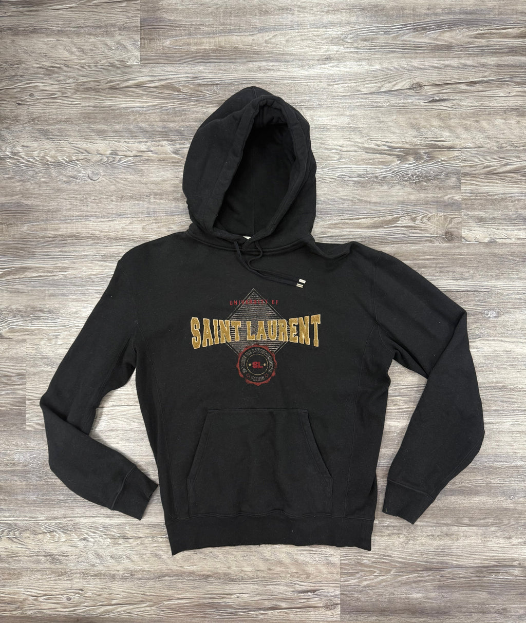 Sweatshirt Luxury Designer By Yves Saint Laurent In Black, Size:Xs