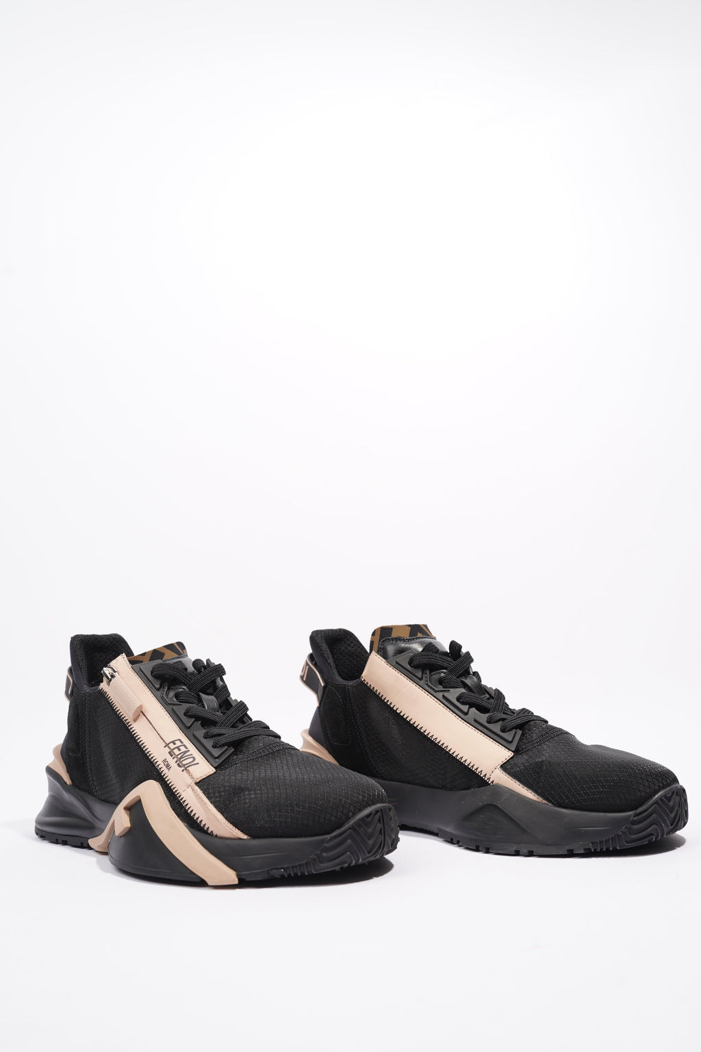 Fendi Flow Sneaker Black / Nude Nylon EU 40 UK 7