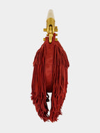 Ébène Fringe Suede Mini Handbag