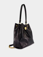 Black Pulse Calfskin Leather Backpack