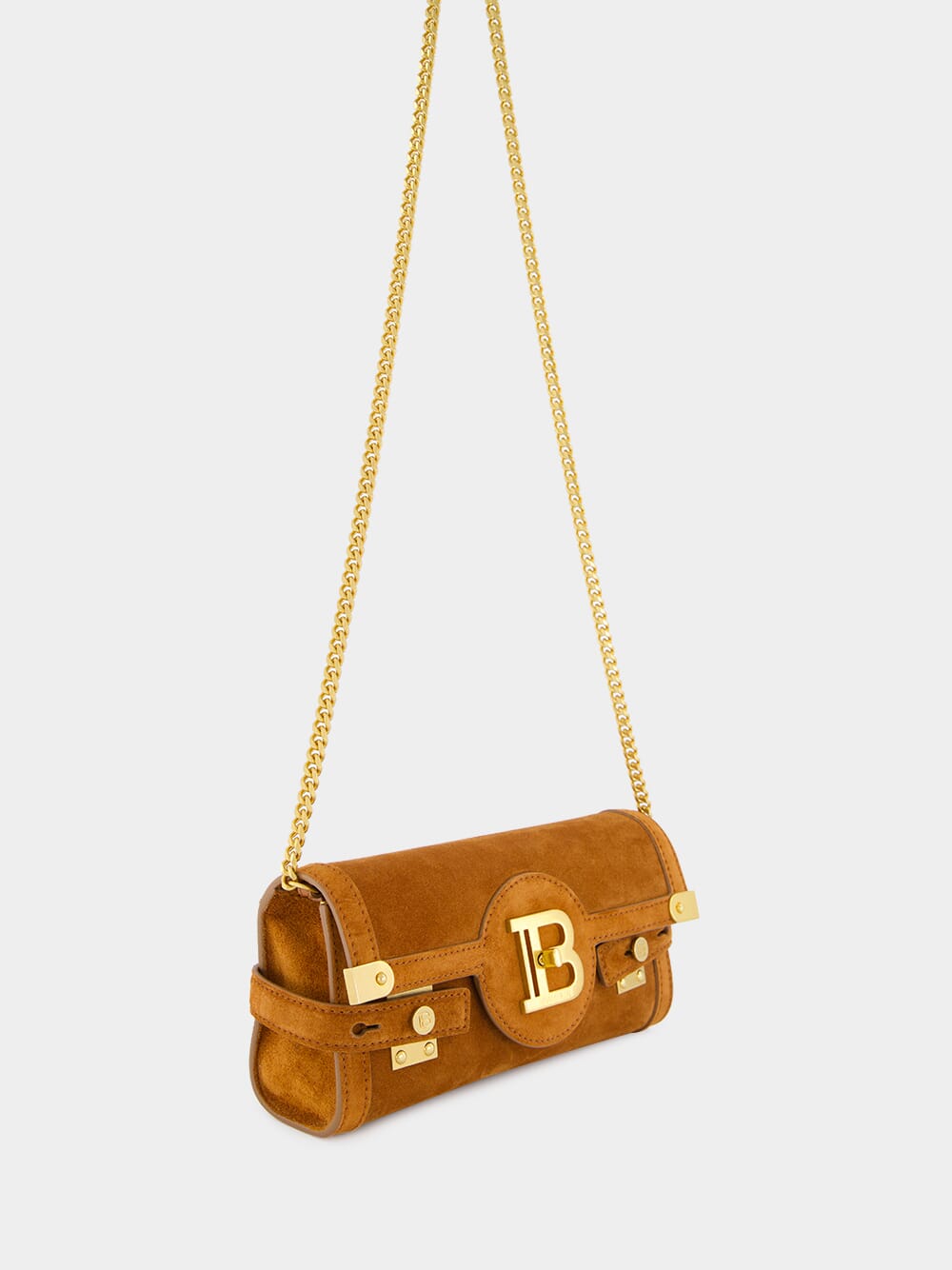 B-Buzz 23 Suede Leather Pouch in Brown