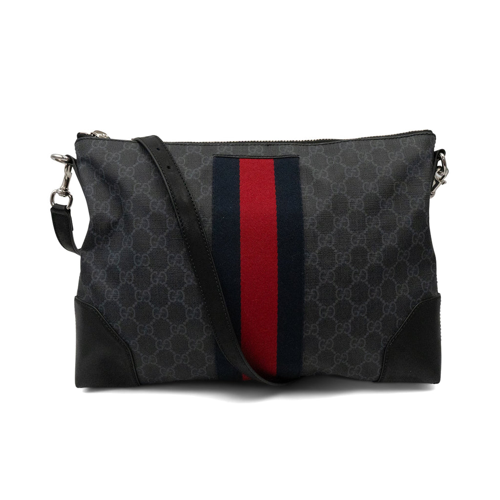 Gucci 'GG Black Supreme Canvas' Messenger Bag
