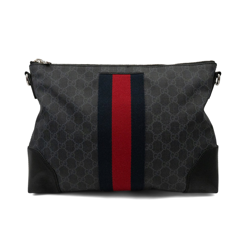 Gucci 'GG Black Supreme Canvas' Messenger Bag