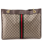 Gucci Beige GG Supreme Monogram Large Rajah Chain Tote