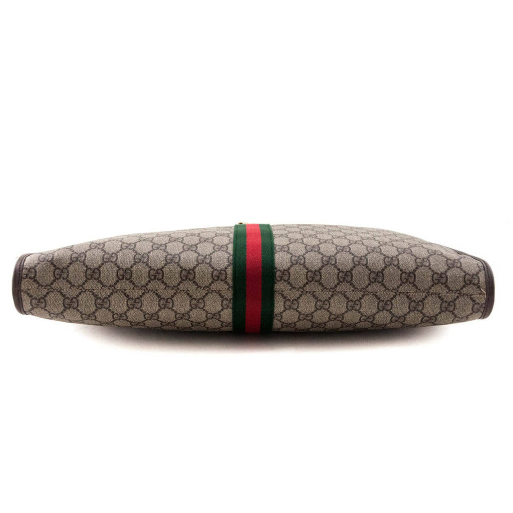 Gucci Beige GG Supreme Monogram Large Rajah Chain Tote