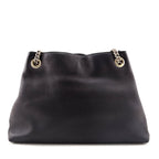 Gucci Black Pebbled Calfskin Medium Soho Chain Shoulder Bag