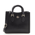 Gucci Black Sweetbread Calfskin Small Diana Tote Bag