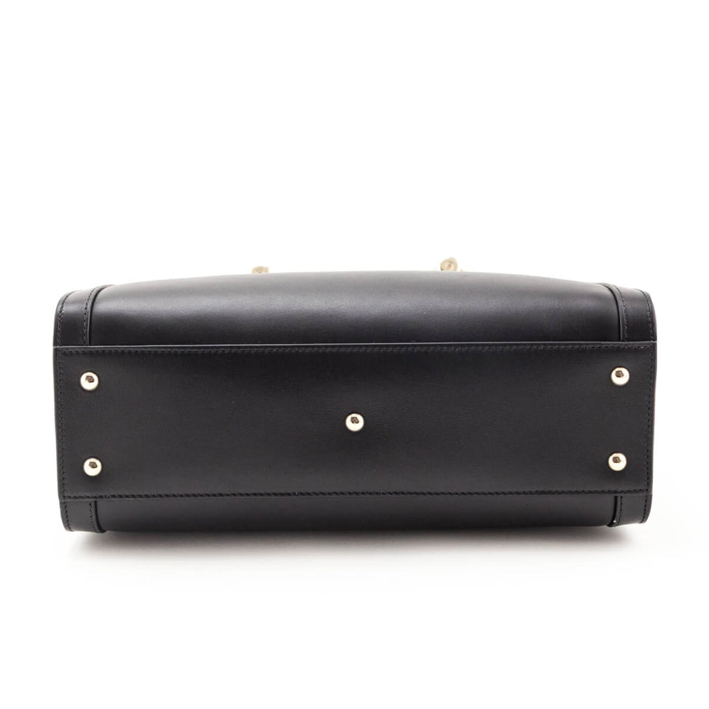 Gucci Black Sweetbread Calfskin Small Diana Tote Bag