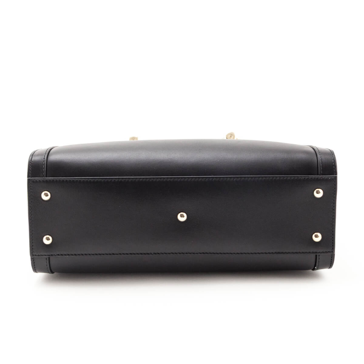 Gucci Black Sweetbread Calfskin Small Diana Tote Bag