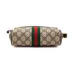 Gucci Brown GG Supreme Monogram Web Mini Ophidia Shoulder Bag