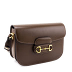 Gucci Brown Sugar Azalea Calfskin Horsebit 1955 Shoulder Bag