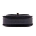 Gucci Gray Grained Calfskin Bamboo Top Handle Bag