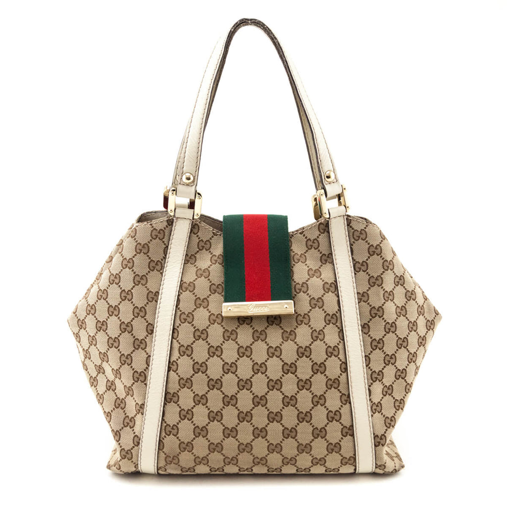 Gucci Monogram New Ladies Web Tote