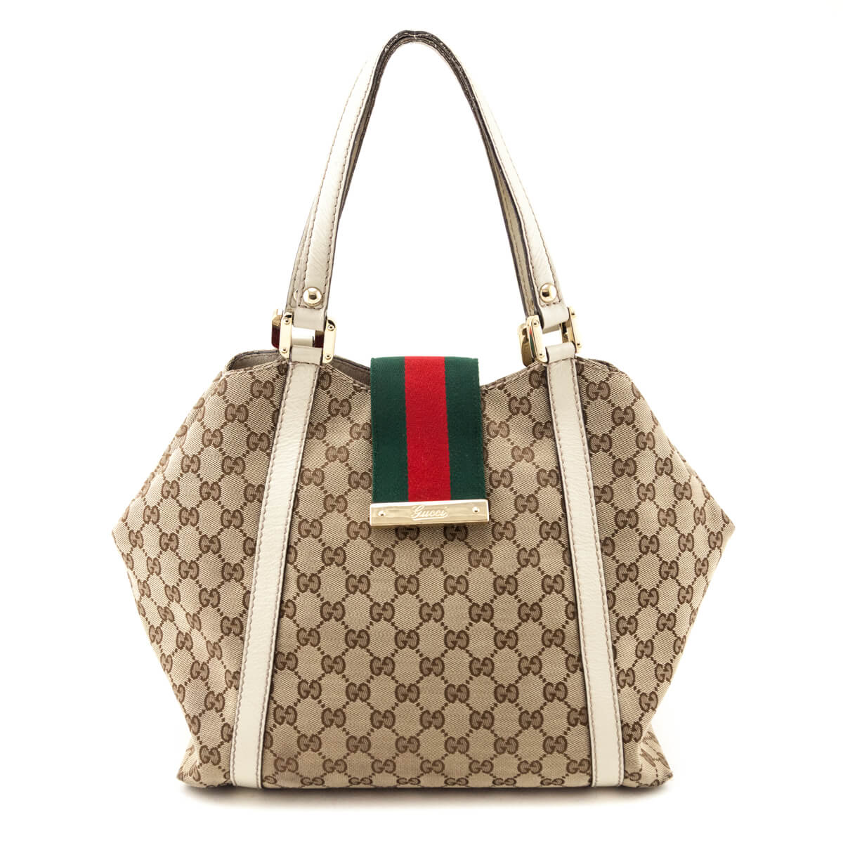 Gucci Monogram New Ladies Web Tote
