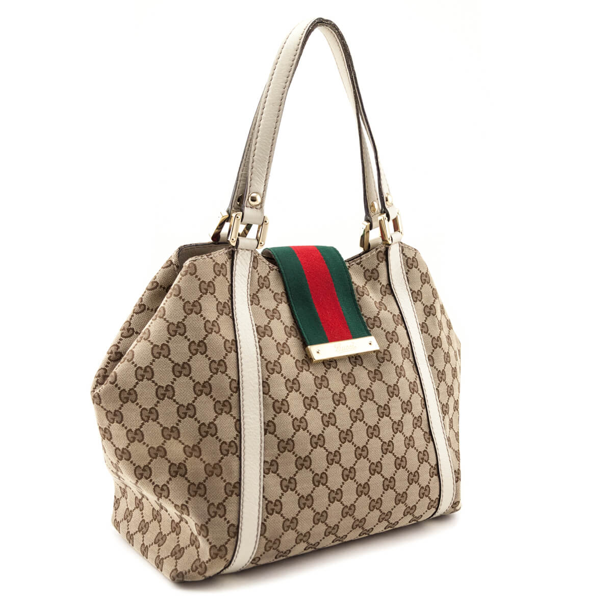 Gucci Monogram New Ladies Web Tote