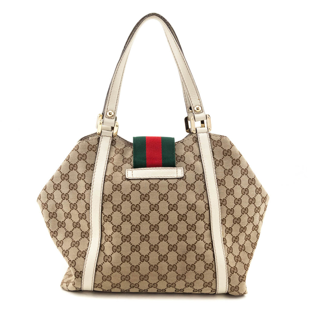 Gucci Monogram New Ladies Web Tote