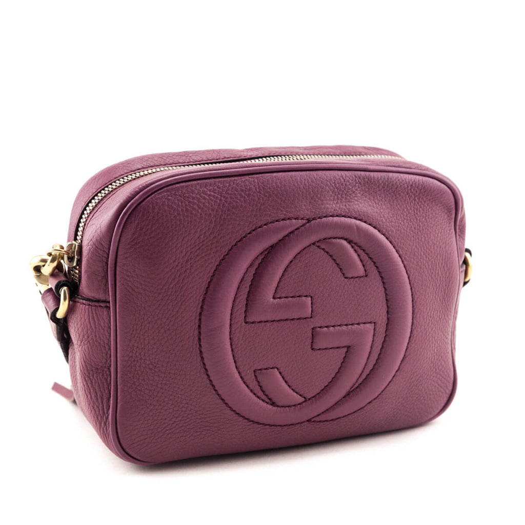 Gucci Peonia Pebbled Calfskin Soho Disco Crossbody