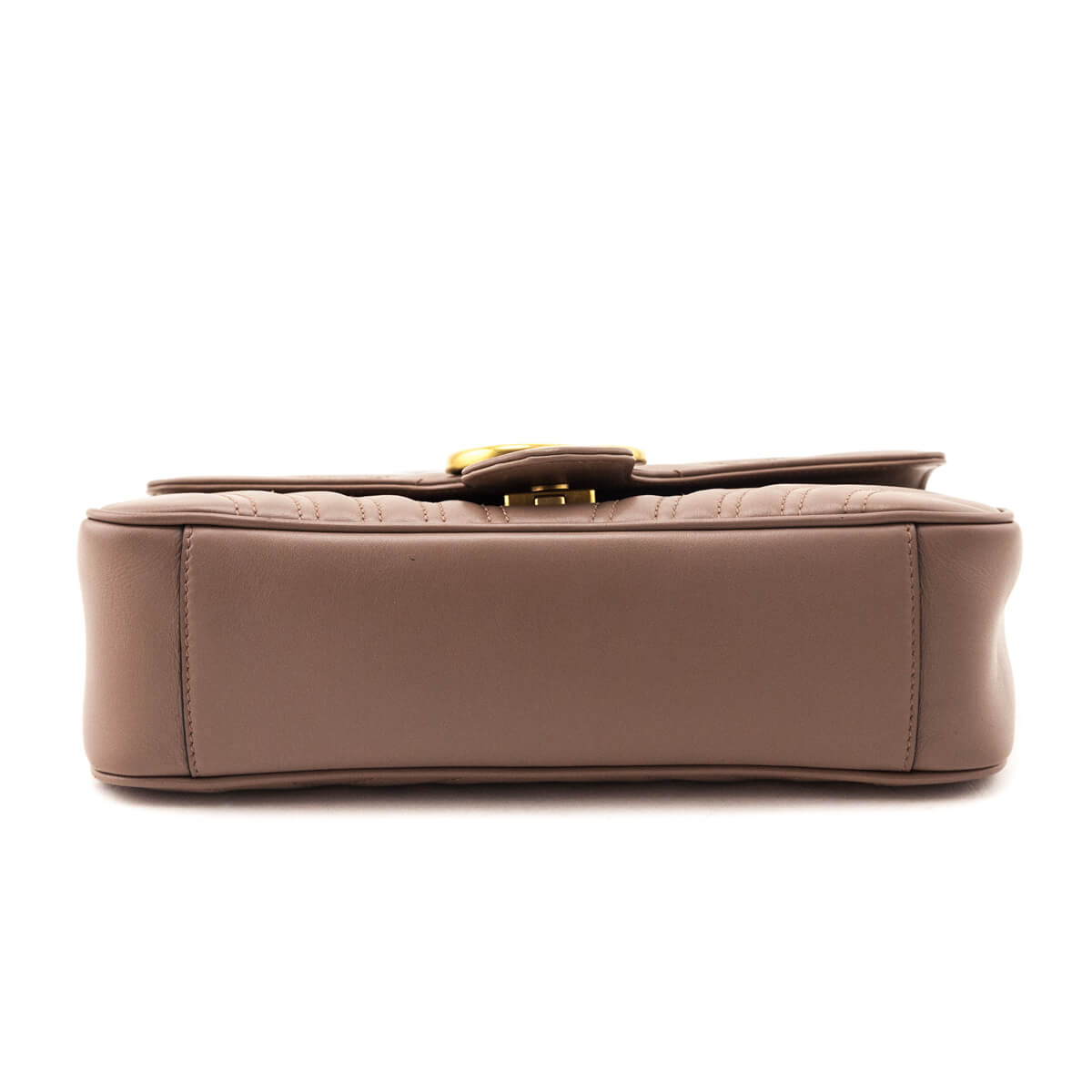 Gucci Porcelain Rose Calfskin Matelasse Small GG Marmont Shoulder Bag