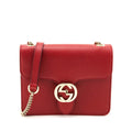 Gucci Red Dollar Calfskin Small Interlocking G Shoulder Bag