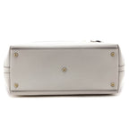Gucci White & Navy Monogram Web Tote