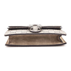 Gucci Taupe GG Supreme Monogram Super Mini Dionysus Shoulder Bag
