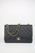 CHANEL Lambskin jumbo classic flap bag