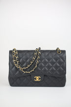 CHANEL Lambskin jumbo classic flap bag