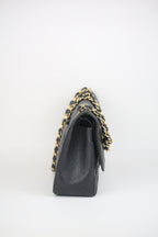 CHANEL Lambskin jumbo classic flap bag