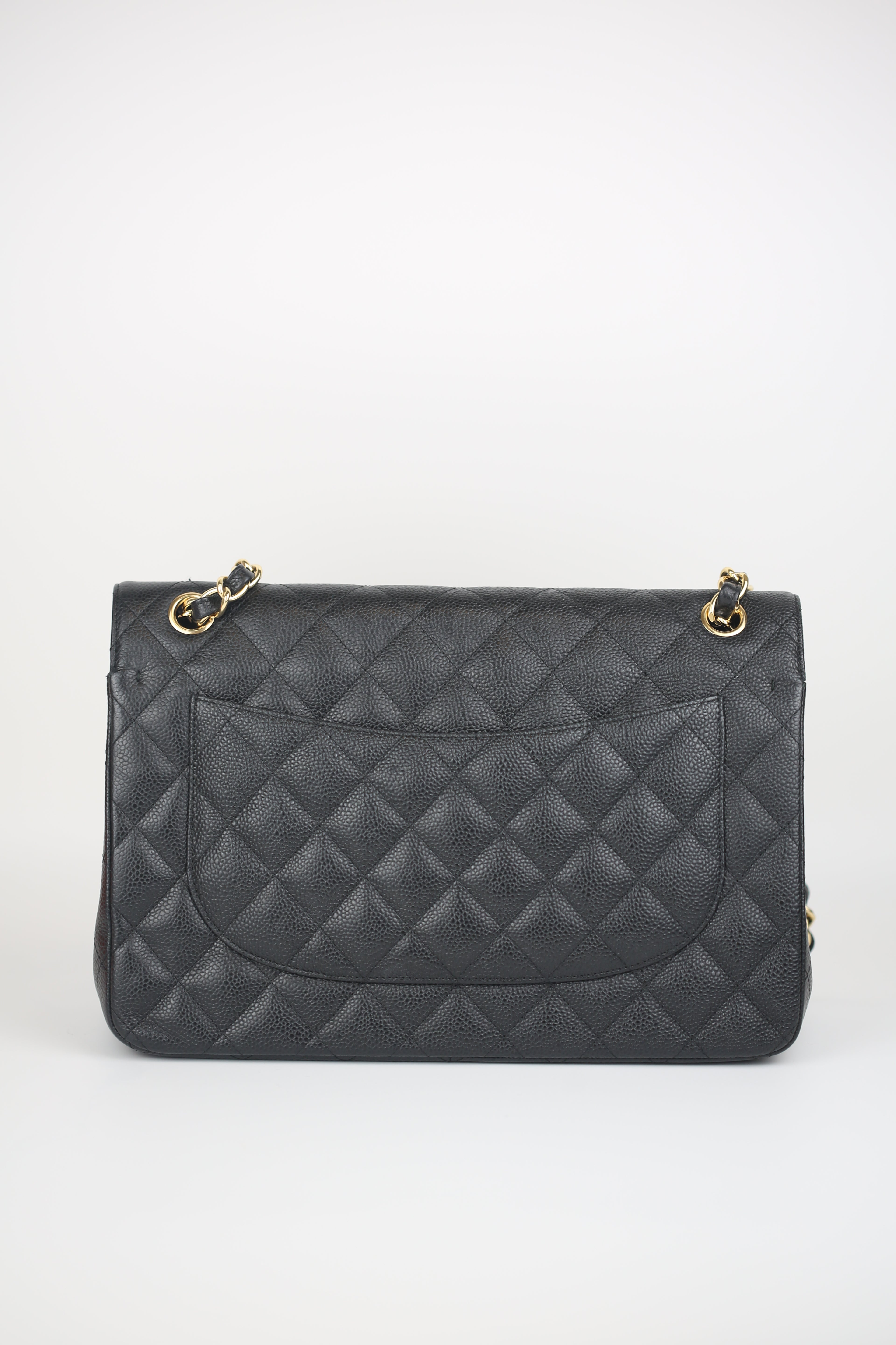 CHANEL Lambskin jumbo classic flap bag