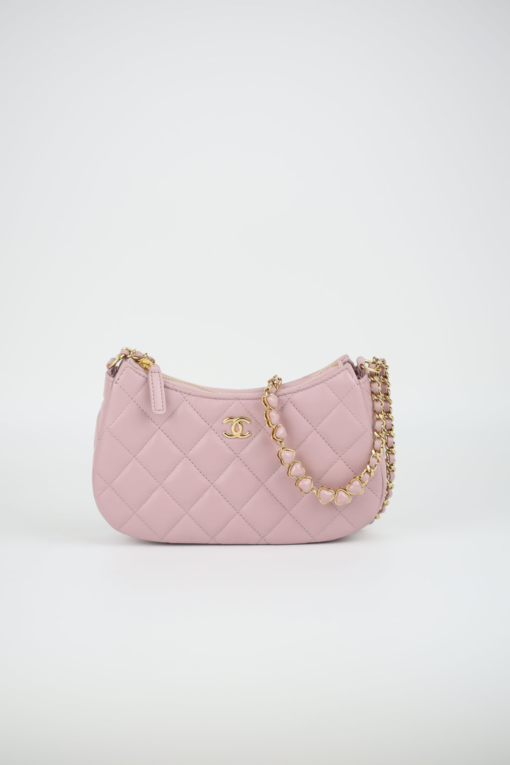 CHANEL Lambskin Hobo pink