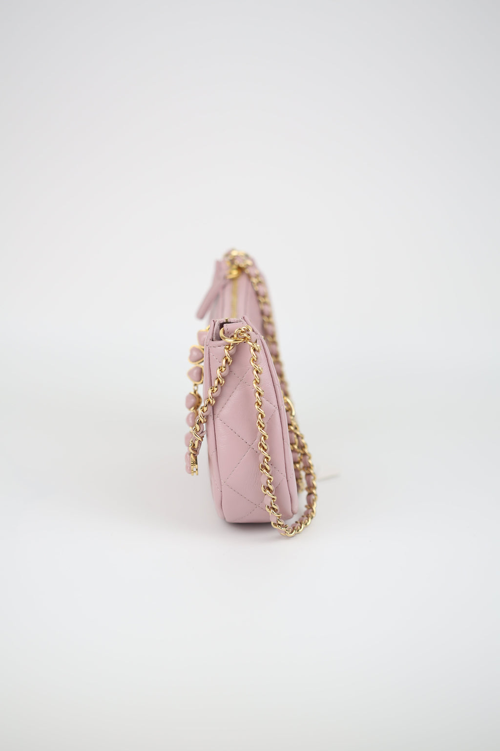 CHANEL Lambskin Hobo pink