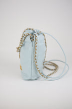 CHANEL Mini 22 Bag in Light Blue Calfskin Light Blue