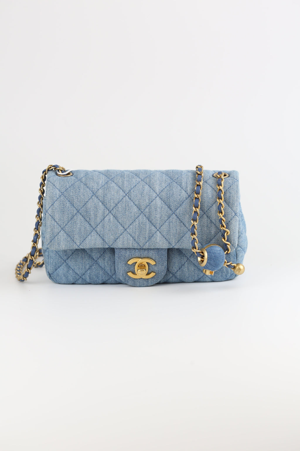 Chanel mini CF Jean Blue